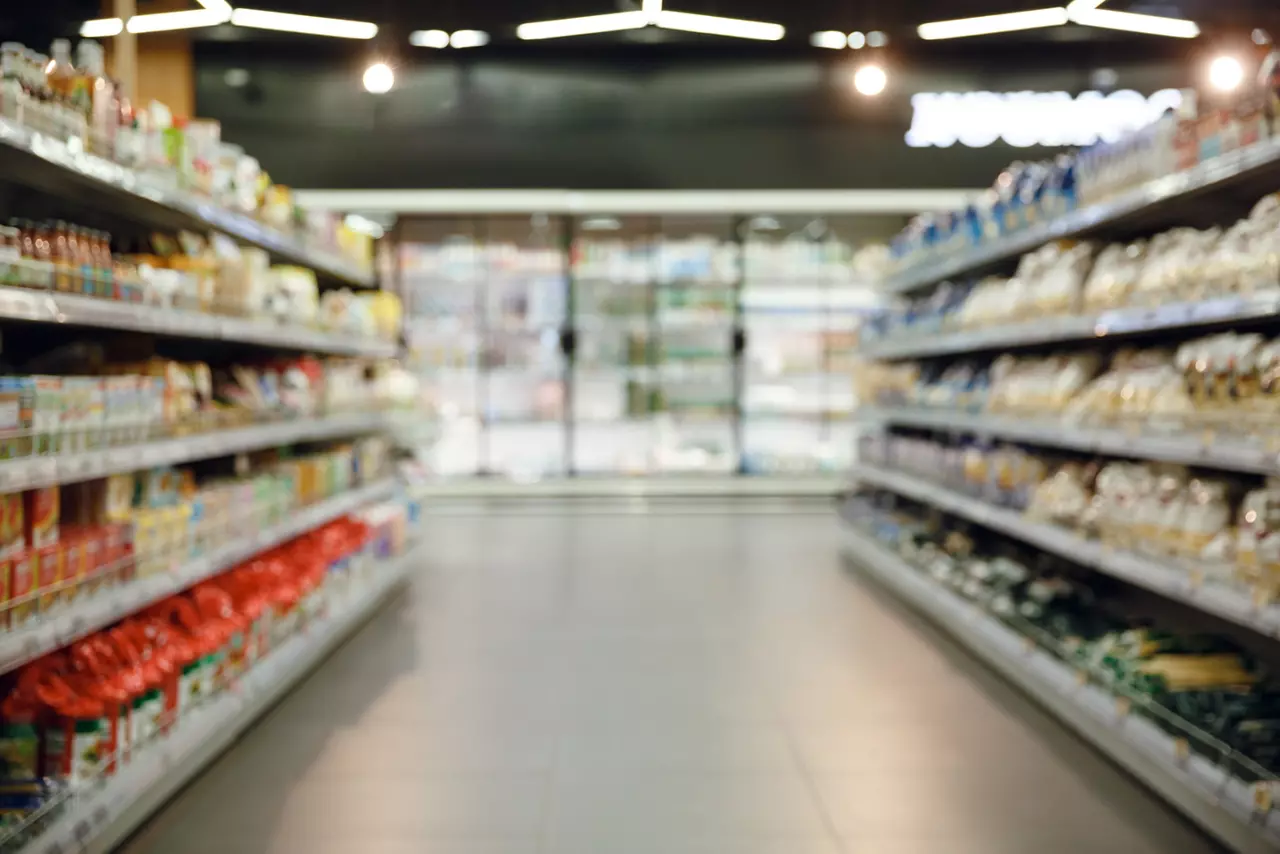 Packaging on store shelves