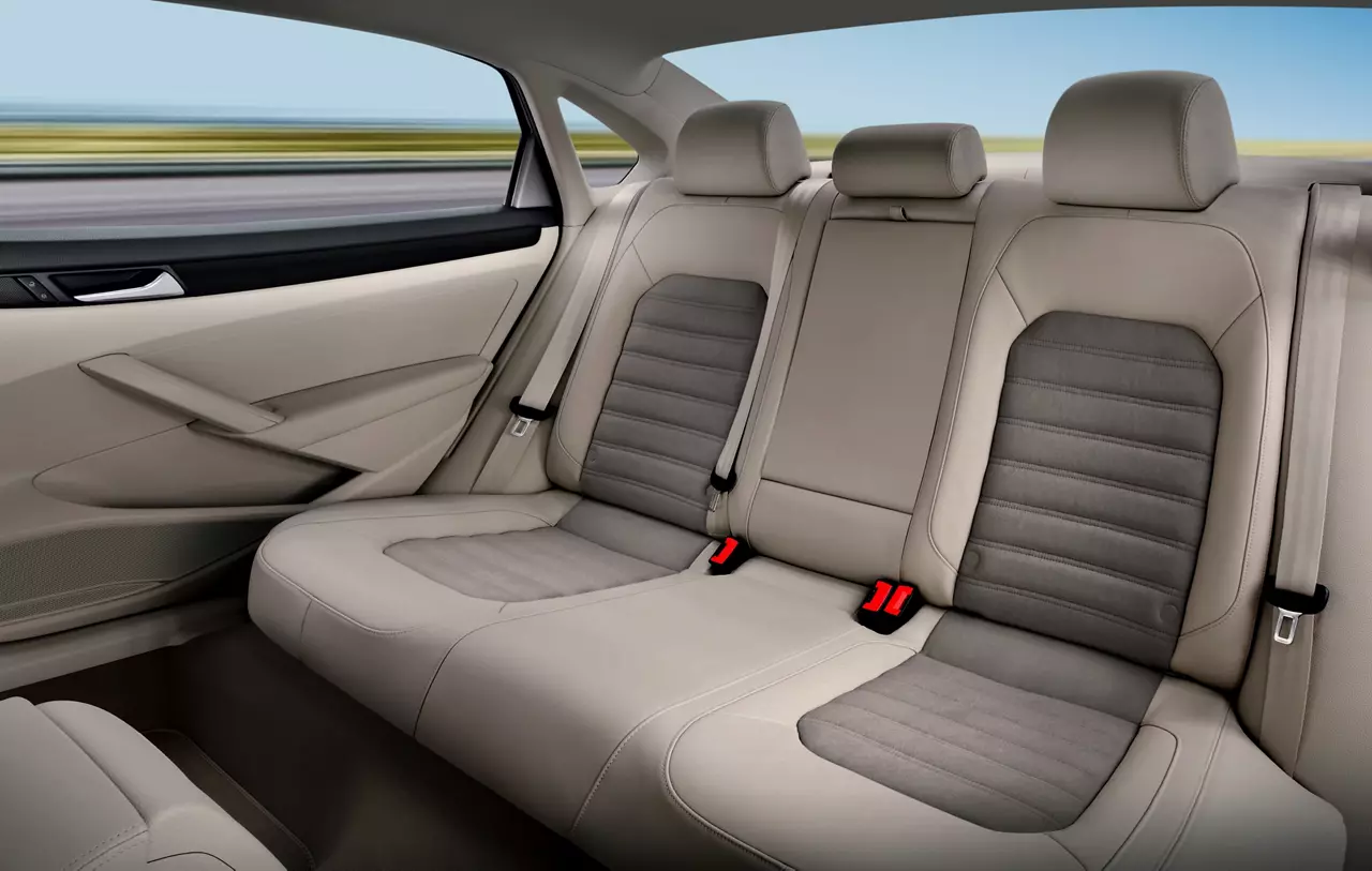 back passenger seats in modern luxury comfortable car
