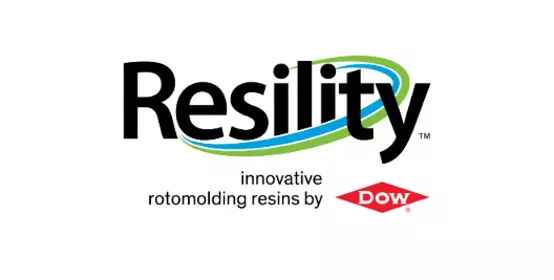 Resility innovative rotomolding resins by DOW logo | 528x352