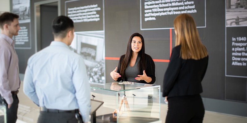 Group of people talking
