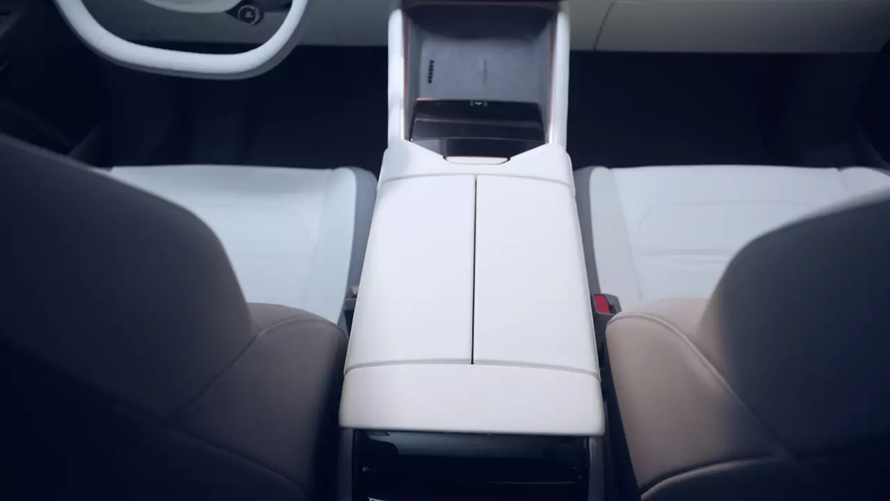 Center console of car 